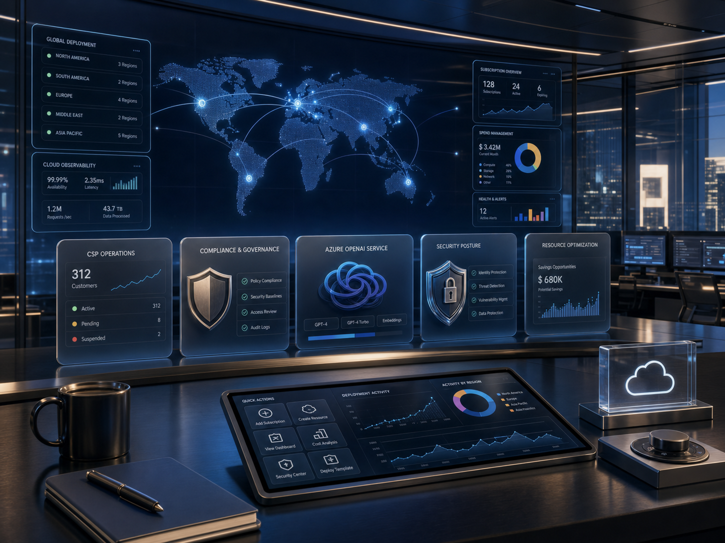 微软云 Azure 跨国架构托管，尊享企业级采购折扣与海外部署 页面主视觉