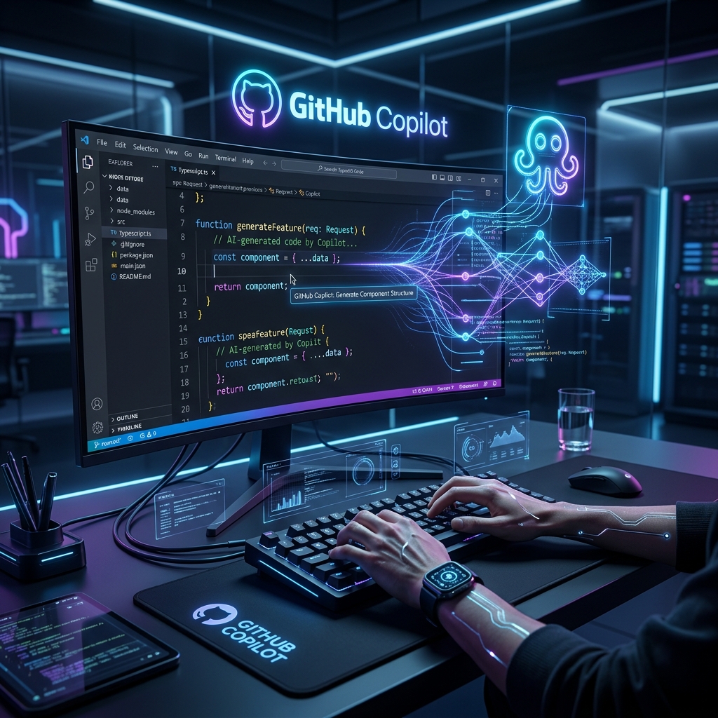 GitHub Copilot 企业研发场景图